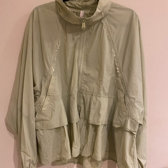 Free People Namaslay Jacket Medium brushes pistachio - Picture 5 of 13